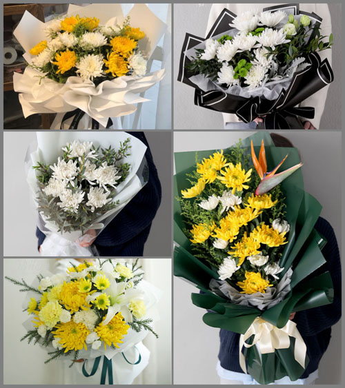 广东揭阳市揭东区新亨镇仙美村白事花束代送